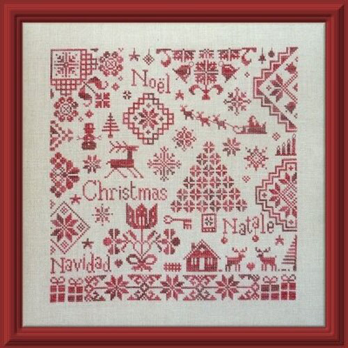 QUAKER DE NOEL CROSS STITCH PATTERN: Country Sampler - Spring Green, WI