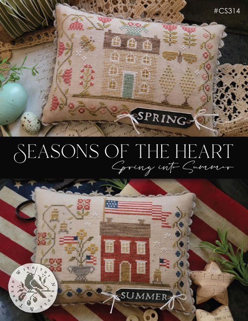 SEASONS OF THE HEART CROSS STITCH PATTERN: Country Sampler - Spring