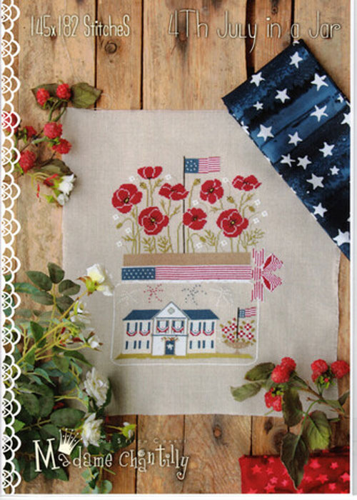 4TH JULY IN A JAR CROSS STITCH PATTERN Country Sampler Spring Green, WI