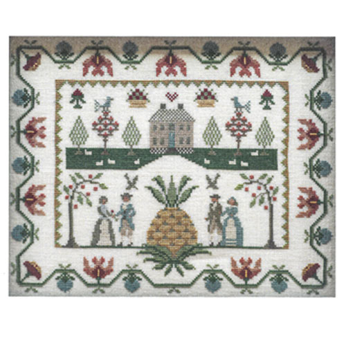 PINEAPPLE SAMPLER CROSS STITCH PATTERN Country Sampler Spring Green, WI