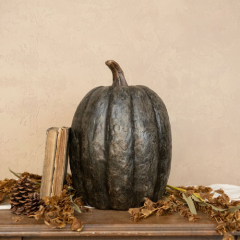 BLACK TALL PUMPKIN 14" -WS221228