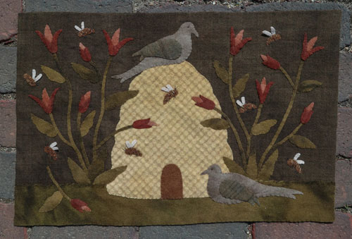 Birds & Bees, In Harmony Wool Applique Kit - Includes Pattern: Country 