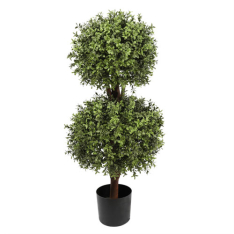 BOXWOOD DOUBLE BALL TOPIARY - 36"