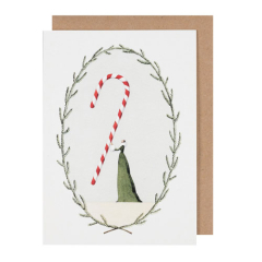 CANDY CANE GREETING CARD
