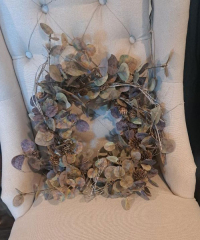 **SALE** EUCALYPTUS WREATH WITH PINE CONES