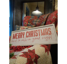 MERRY CHRISTMAS METAL SIGN - 24"