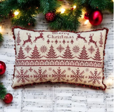 MERRY CHRISTMS CROSS STITCH PATTERN