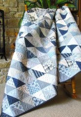 OCEAN'S BLUE QUILT KIT - Includes Pattern - Backing Not Included