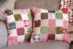 RIBBON CANDY PILLOW KIT -MAKES 2 PILLOWS -(Need Pattern)