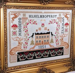 "AN OLD CHRISTMAS SAMPLER" CROSS STITCH PATTERN