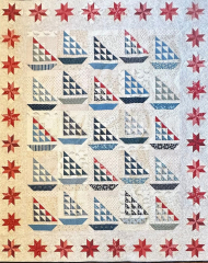 DEEP BLUE SEA QUILT KIT (Country Sampler Version) (Pattern Not Included)