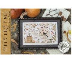 FEELS LIKE FALL CROSS STITCH KIT - 36 count linen (Includes Pattern)