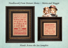 NEEDLEWORK FROM DISTANT SHORES - MARTA AND MAGGIE - CROSS STITCH PATTERN