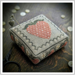 STRAWBERRY PIN CUSHION Cross Stitch Pattern