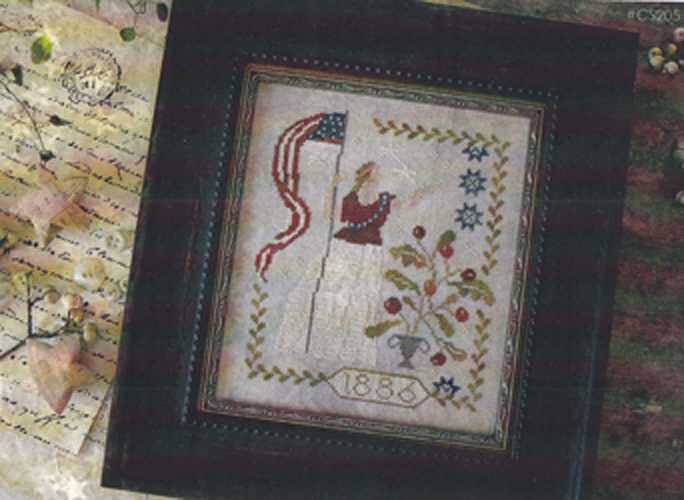 LADY LIBERTY CROSS STITCH DESIGN: Country Sampler - Spring Green, WI